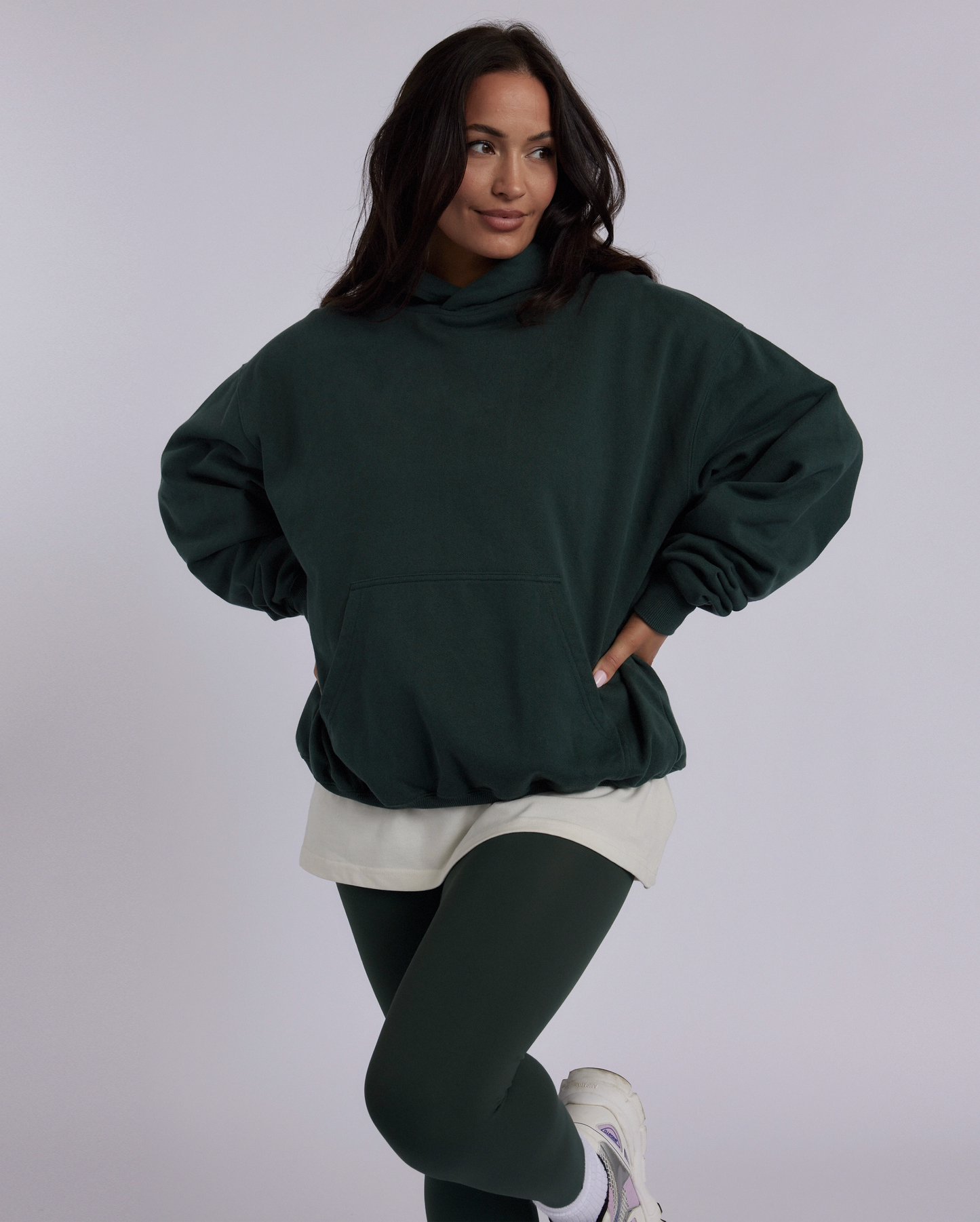 Oversized Hoodie, Wild Green, 'Life be lifin'