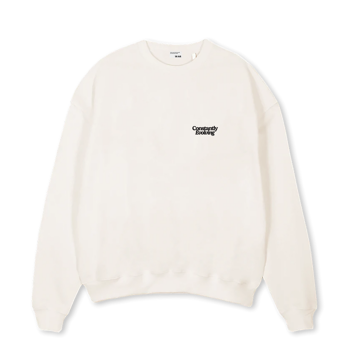 Oversized Sweater, Vintage White, 'Constantly Evolving'